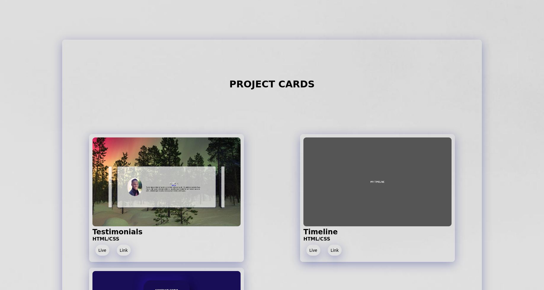 Project Cards